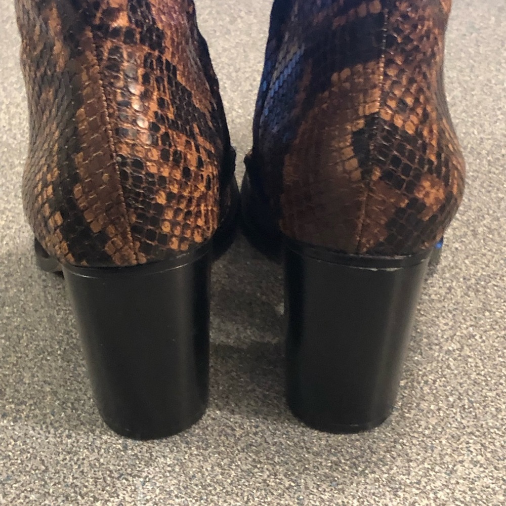 Zara Basic Collection Snake Skin Print Leather Bo… - image 3